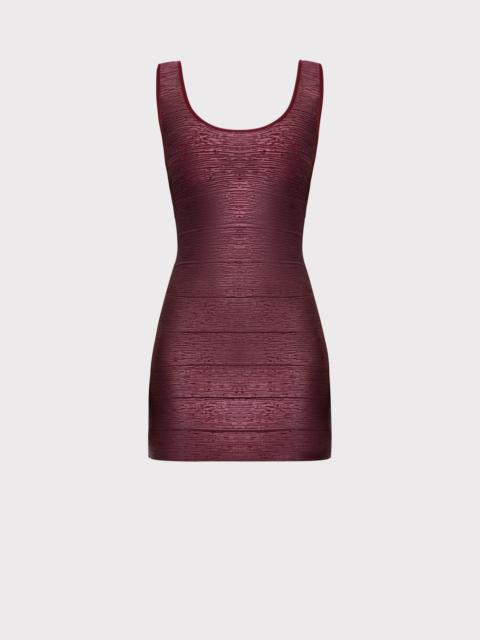 HERVE LEGER THE METALLIC GABRIELLA DRESS