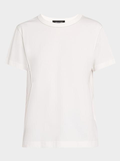 FABIANA FILIPPI Chain-Trim Crewneck Cotton T-Shirt