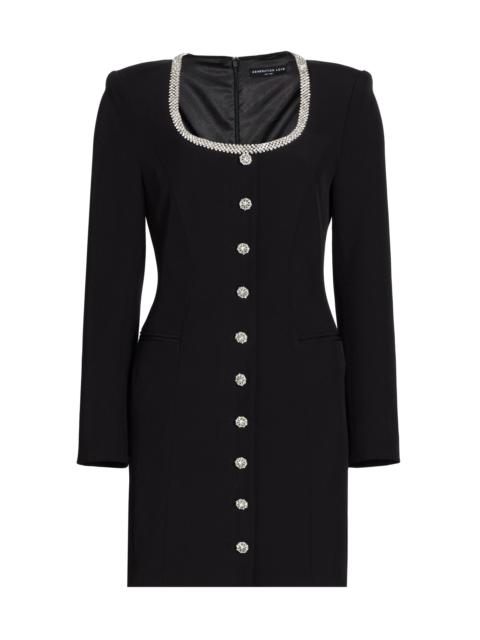 GENERATION LOVE Women's Payton Crystal-Embellished Sheath Minidress - Black