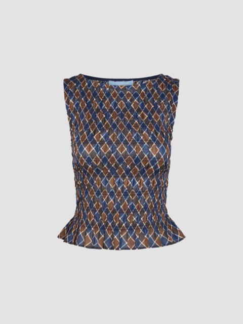 Hill House Home Women's The Phoebe Nap Top - Wilshire Plaid Chocolate