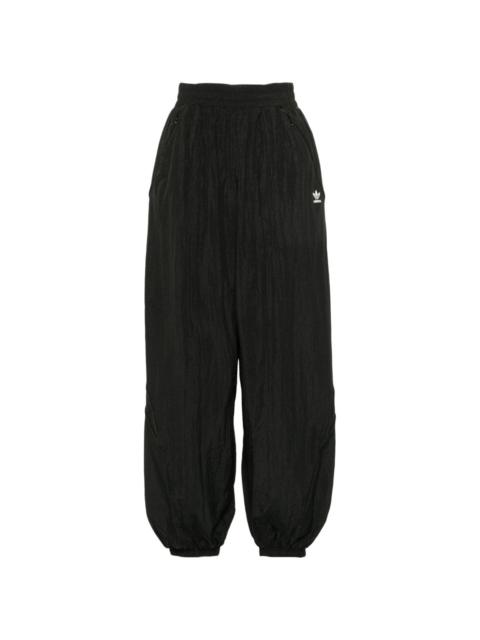 trefoil-logo drawstring track pants