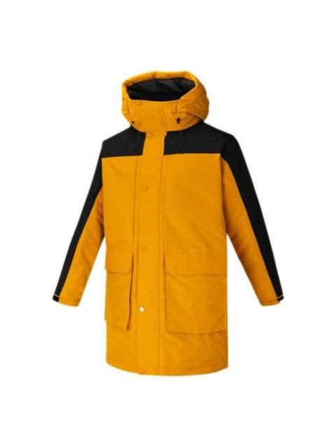 adidas adidas Big Mouth Bag Outdoor Windproof Medium Long Cap Down Jacket White Gold GN9833