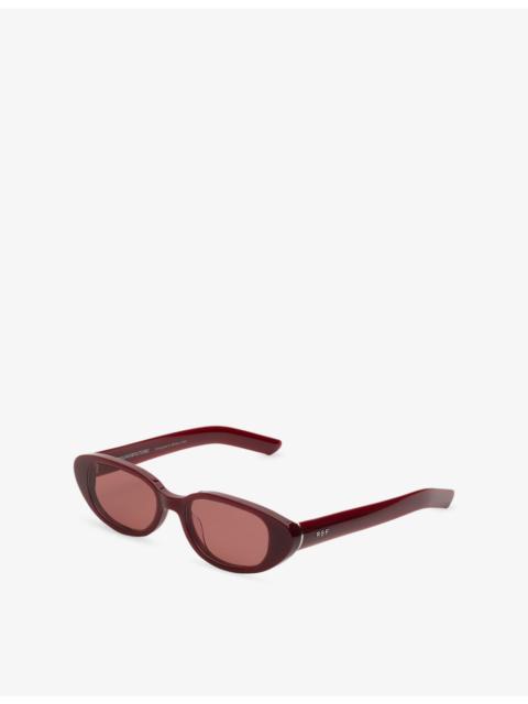RETROSUPERFUTURE Vega Bordeaux Acetate Sunglasses