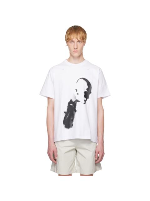 HELIOT EMIL™ White AI Generated Print T-shirt