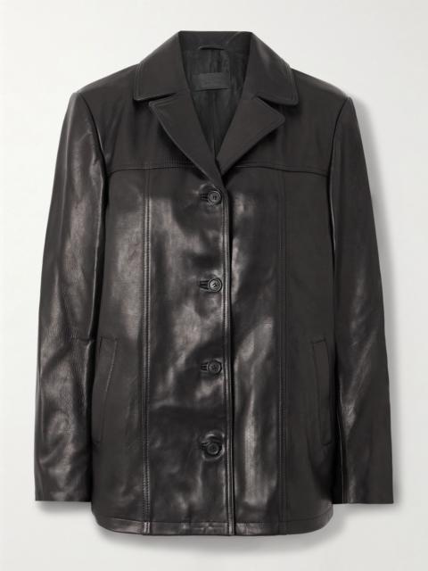 NILI LOTAN Brett leather jacket Black