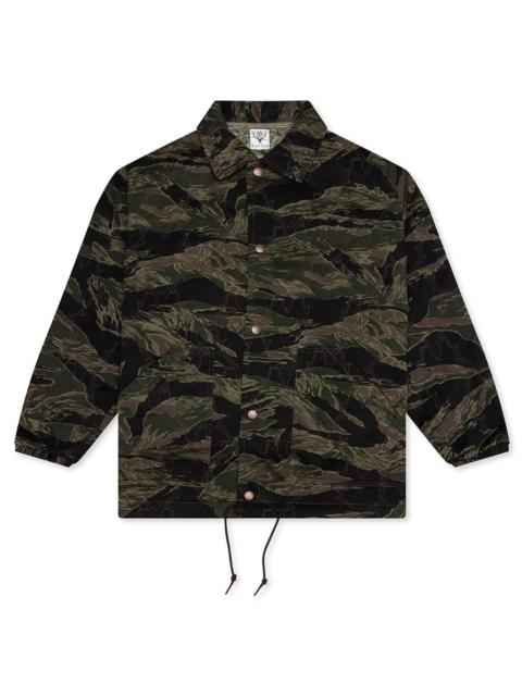 South2 West8 COACH JACKET - SKULL QUILTING TIGER CAMO