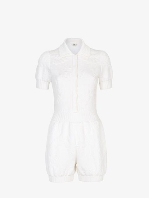 FENDI White viscose jumpsuit