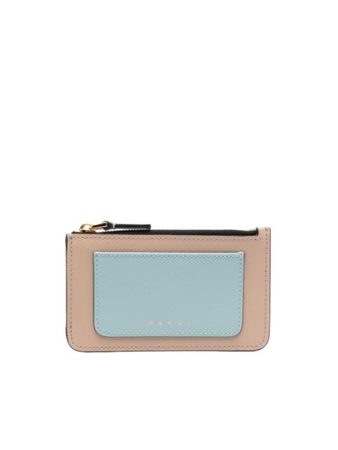 Marni embossed-logo cardholder wallet