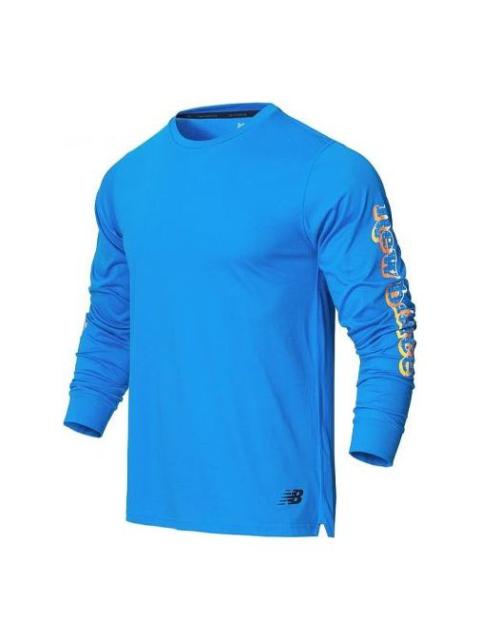 New Balance R.W.Tech Graphic Long Sleeve T-shirt 'Serene Blue' MT21065-1