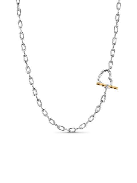 DAVID YURMAN Women's Madison Heart Toggle Chain Necklace in Sterling Silver - Silver