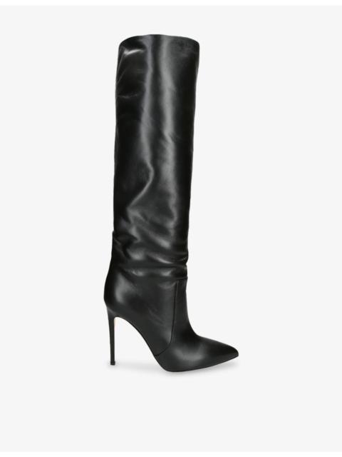 PARIS TEXAS Stiletto 105 Leather Knee-High Boots