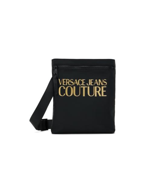 VERSACE JEANS COUTURE Black Logo Couture Bag