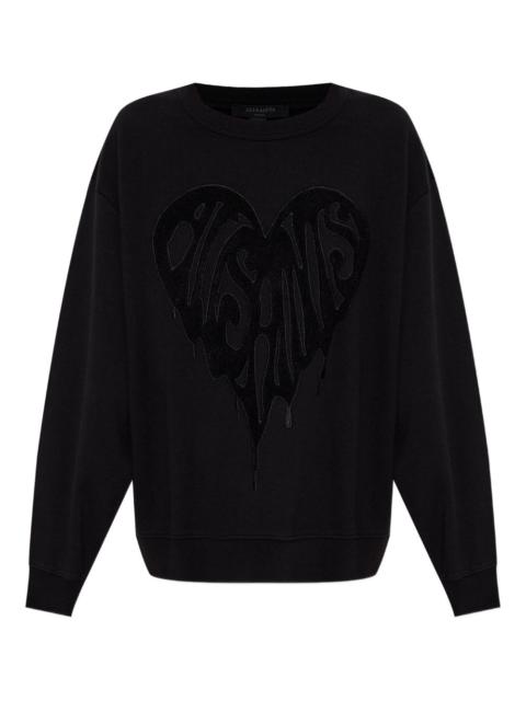 ALLSAINTS heart-embellished sweatshirt