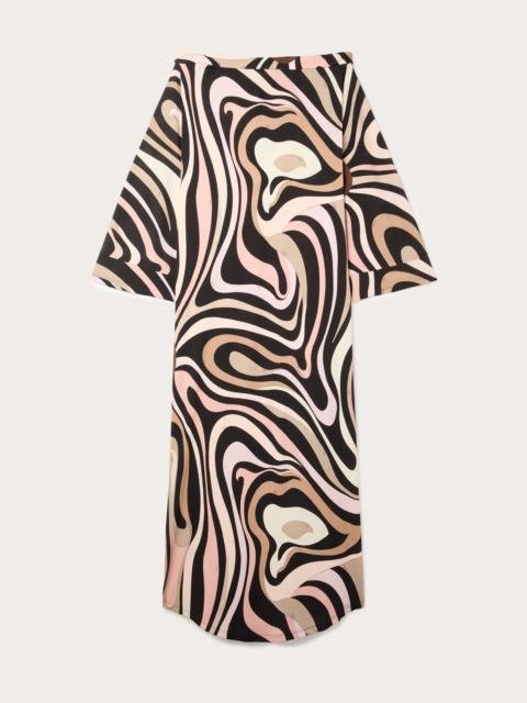 PUCCI MARMO BOAT NECK KAFTAN