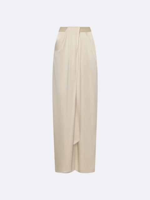 LAPOINTE Satin Draped Relaxed Pant