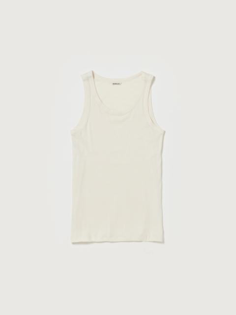 AURALEE ORGANIC SOFT RIB TANK