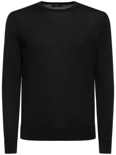 ZEGNA Cashmere & silk crewneck sweater