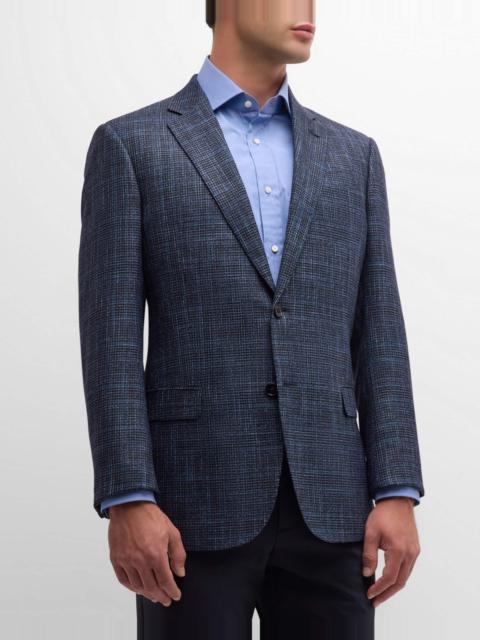 EMPORIO ARMANI Men's Windowpane Sport  Coat