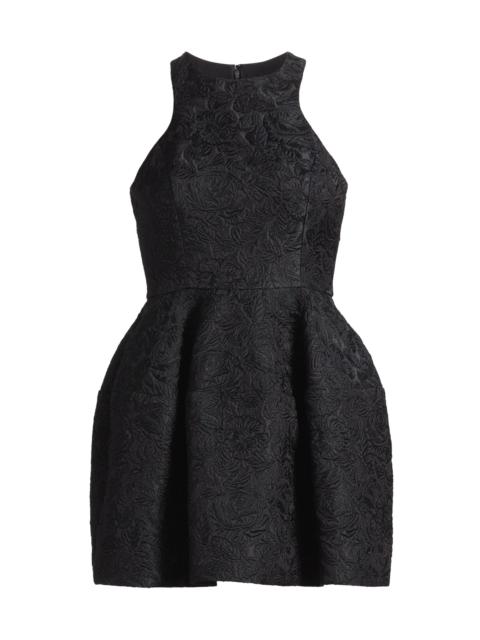 MICHAEL KORS COLLECTION Women's Floral Matelassé Racerback Bubble Minidress - Black