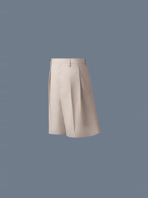 DELMAR Pleated Cotton-Blend Twilll Shorts