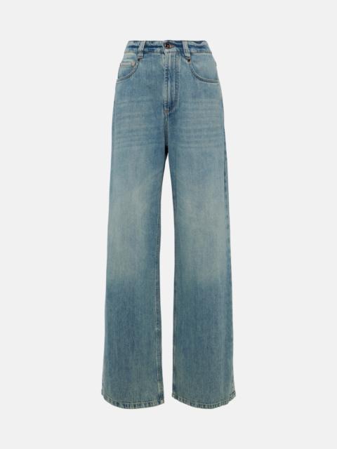 High-rise wide-leg jeans