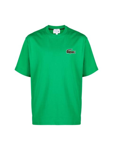 LACOSTE logo-patch cotton T-shirt