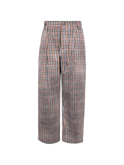 Pierre-Louis Mascia houndstooth-pattern pleated trousers