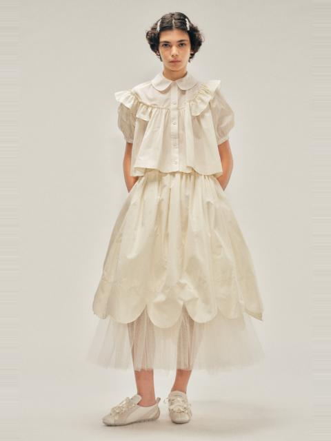 Simone Rocha Petal Hem Basque Skirt