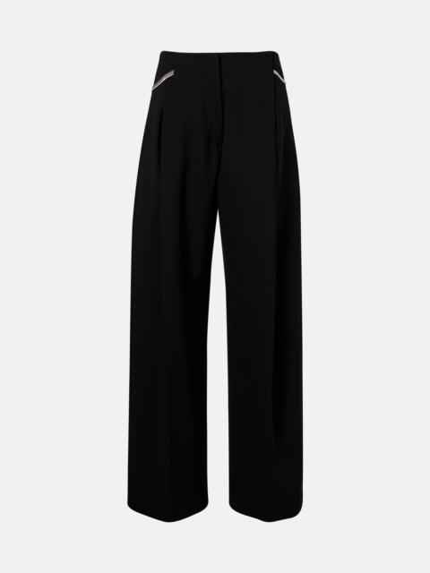 Sportmax Pleated low-rise wide-leg pants