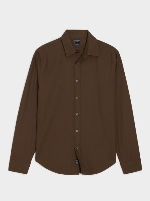 TODD SNYDER Cotton Twill Long Point Collar Shirt