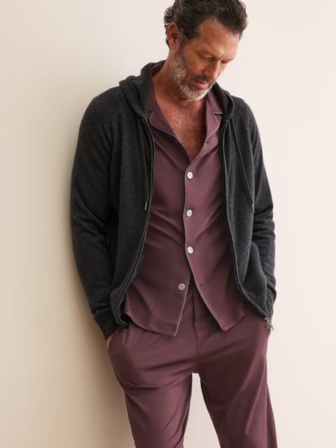 Derek Rose Men's Pajamas Basel Micro Modal Stretch Mahogany Brown