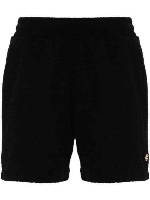 CASABLANCA monogram-pattern track shorts