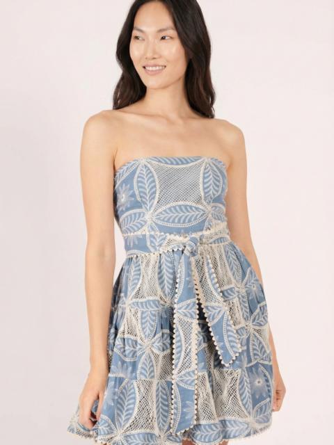 Poupette St Barth Bandeau Dress Christine - Blue