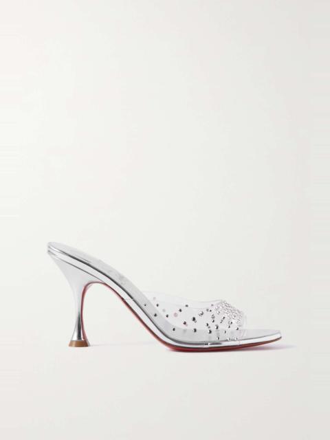 Degramule Strass 85 crystal-embellished PVC mules