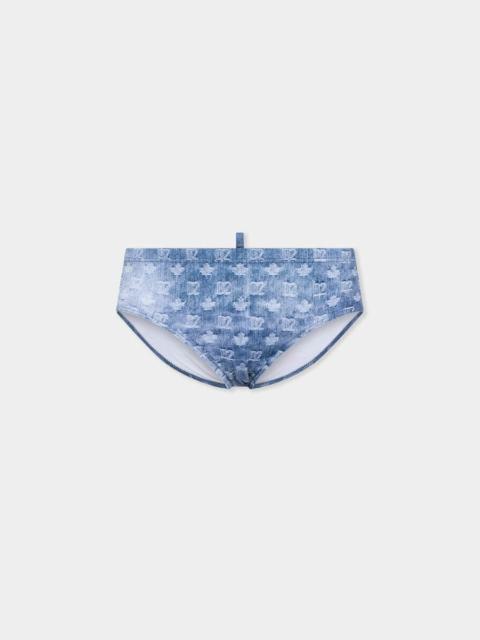 DSQUARED2 D2 MONOGRAM SWIM BRIEF