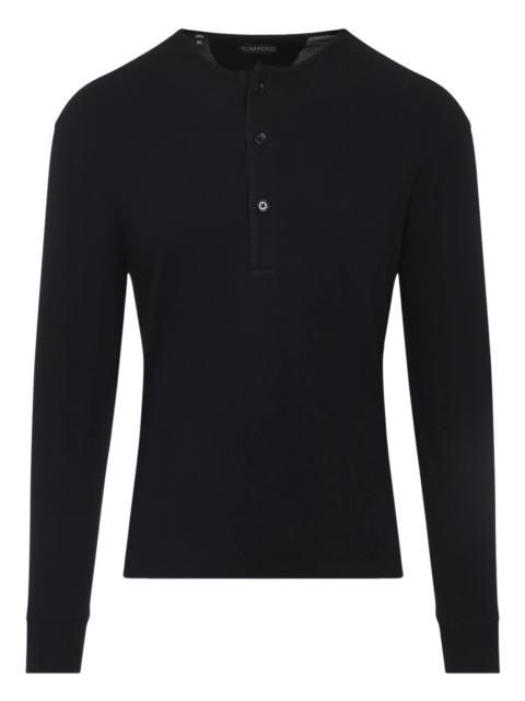 TOM FORD Tom Ford Button-placket Long-sleeve T-shirt