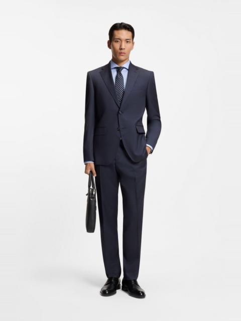 BOSS TWO-PIECE REGULAR-FIT SUIT IN VIRGIN WOOL AND SILK