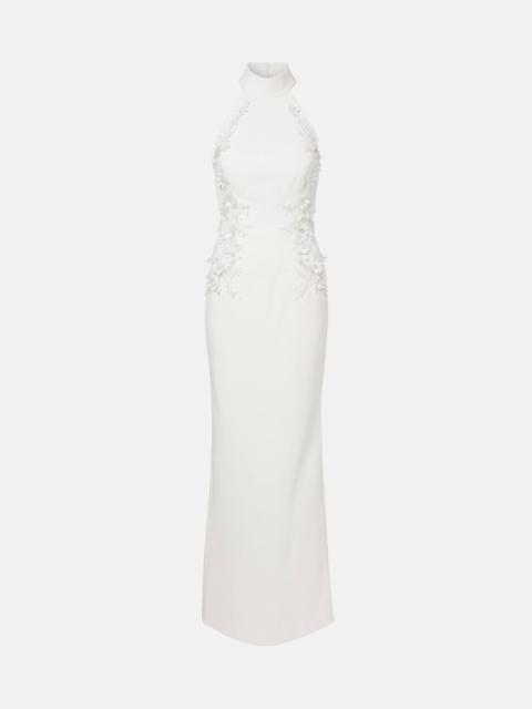 REBECCA VALLANCE Bridal Xanthe floral-appliqué gown