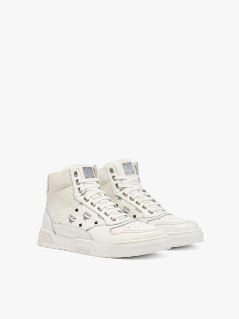 MCM Skyward High-Top Sneakers in Visetos