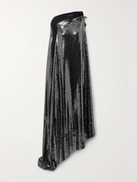 BALENCIAGA Embellished sequined stretch-knit gown