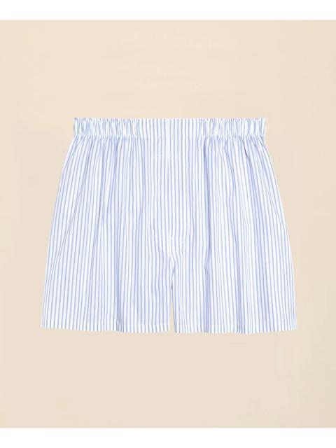 Brooks Brothers Cotton Broadcloth Ground Stripe Boxers