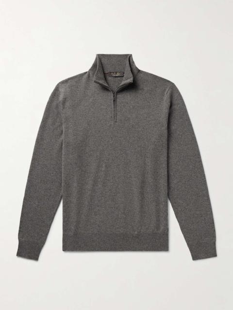 Slim-Fit Baby Cashmere Half-Zip Sweater
