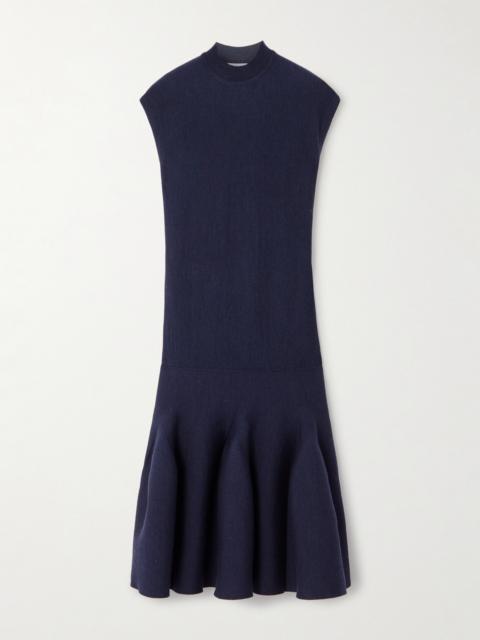 Alaïa Pleated Wool-blend Mini Dress