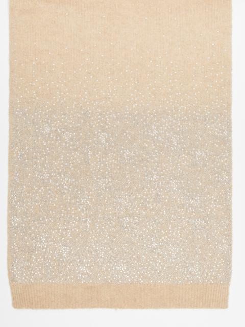 Max Mara BARI Cashmere and rhinestone scarf