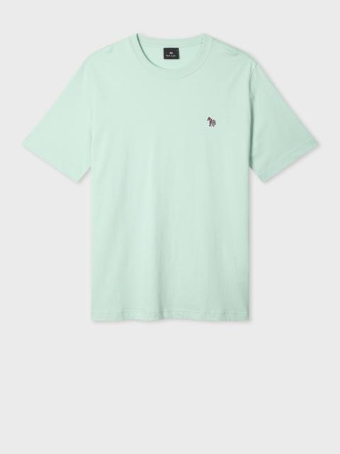 Paul Smith Mint Green Organic Cotton Zebra Logo T-Shirt