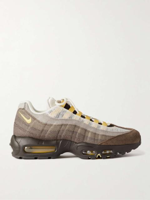 Nike 공기 최대 95 패널 캔버스, 가죽, 스웨이드 및 메쉬 운동화