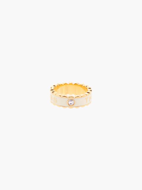Marc Jacobs Rose Gold & Pink 'The Scallop Medallion' Ring