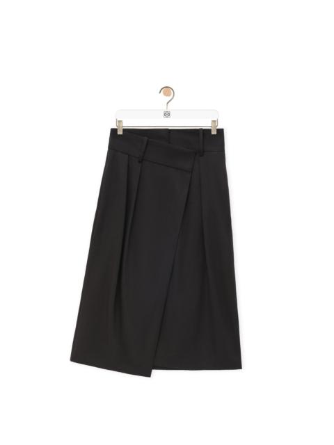 Loewe Wrap skirt in cotton and silk