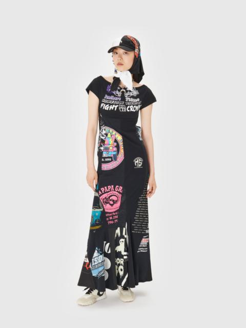 Marine Serre Regenerated Graphic T-Shirt Maxi Dress