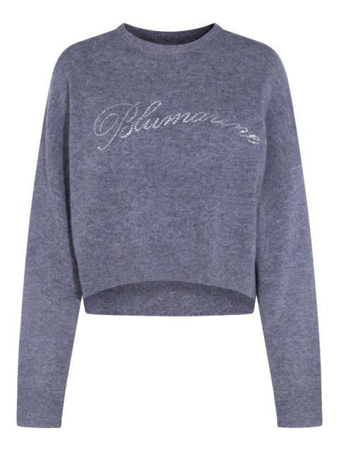 Blumarine Blumarine Crystal-embellished Wool Sweater